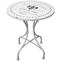 Paris dohányzóasztal, Fehér