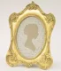Barokk stílusú asztali képkeret, Arany