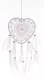Makramé álomfogó fali dísz, Fehér