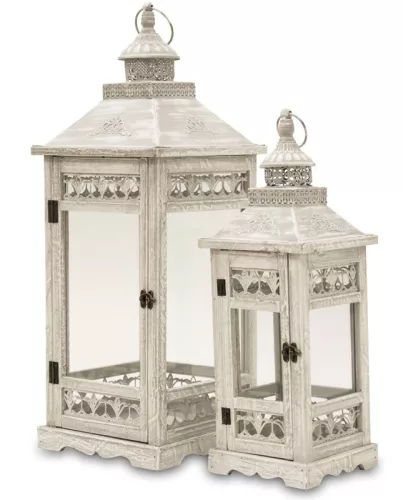 2 részes romantikus lámpás szett, Szürke