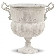 Barokk stílusú kaspó, Fehér