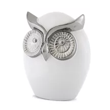 Ezüstös bagoly, madár dísz, Fehér