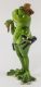 Fodrász béka dísz, Zöld