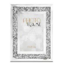 Csillogó asztali képkeret, Ezüst