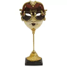 Karneváli maszk asztali dísz, Arany