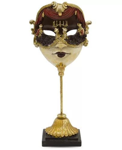 Karneváli maszk asztali dísz, Arany