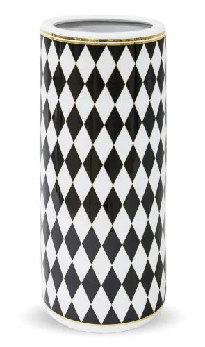 Fekete mintás esernyőtartó, Fehér