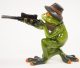 Vadászó béka dísz, Zöld