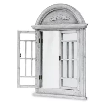 Vintage, tükrös fali dekoráció, Szürke