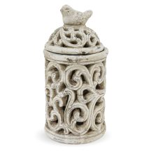 Vintage madárkás lámpás, Bézs