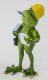 Műszaki ellenőr béka dísz, Zöld