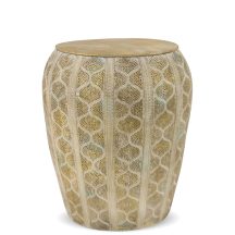 Bombay keleti stílusú kisasztal, Arany