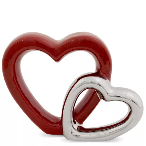 Szívecskés dísz, Piros