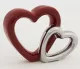 Szívecskés dísz, Piros