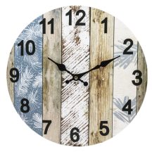 Színes-mintás falióra, Barna