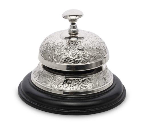Elegáns asztali csengő, Ezüst