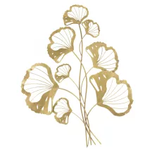 Gingko leveles fali dekoráció, Arany