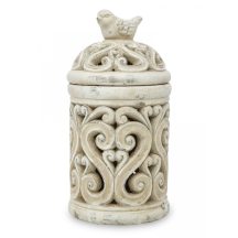 Vintage madárkás lámpás, Bézs