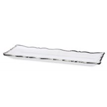 Ezüst szélű kínálótál, Átlátszó