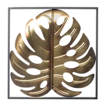 Falevél fali dekoráció, Arany