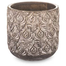 Virágmintás kaspó, Bronz