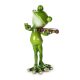 Hegedűművész béka dísz, Zöld