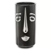 Face ezüstös váza, Fekete