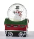 Karácsonyi hógömbökből álló kisvasút, Piros