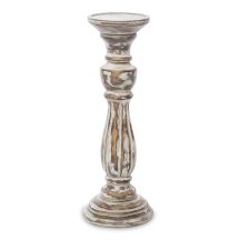 Mintás gyertyatartó, Barna