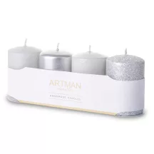 Artman 4 db-os gyertya szett, Ezüst