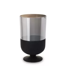 Ezüstös üveg váza, Fekete