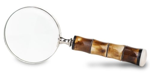 Elegáns kézi nagyító, Barna