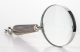 Elegáns kézi nagyító, Ezüst