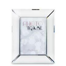 Üveg asztali képkeret, Ezüst
