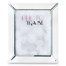 Üveg asztali képkeret, Ezüst