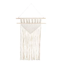 Makramé fali dísz, Bézs