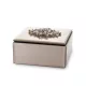 Virággal díszített ékszerdoboz, Rosegold