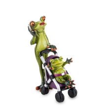 Béka család dísz, Zöld