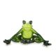 Jógázó béka dísz, Zöld