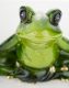 Jógázó béka dísz, Zöld