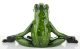 Jógázó béka dísz, Zöld