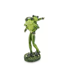 Béka család dísz, Zöld