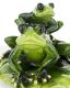 Béka család dísz, Zöld