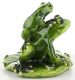 Béka család dísz, Zöld