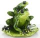 Béka család dísz, Zöld