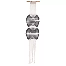 Makramé fali dísz, Fekete