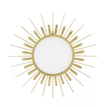 Nap formájú fali tükör, Arany