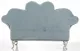 Ékszertartó szívecskés kanapé, Világoskék