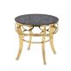 Glamour stílusú kerek asztal, Arany