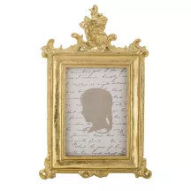 Barokk stílusú asztali képkeret, Arany
